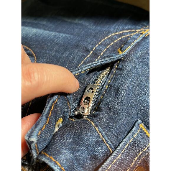 y2k grunge streetwear rodeo western cowgirl True Religion tony bootcut jeans 28 - Picture 12 of 12